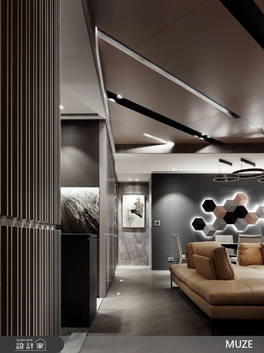 50坪新成屋(5年以下)＿現代風客廳案例圖片＿慕澤設計室內裝修股份有限公司＿慕澤_52_馥人灣一山區之6