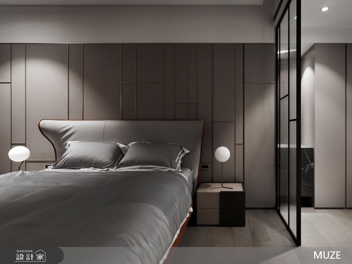 50坪新成屋(5年以下)＿現代風臥室案例圖片＿慕澤設計室內裝修股份有限公司＿慕澤_52_馥人灣一山區之21