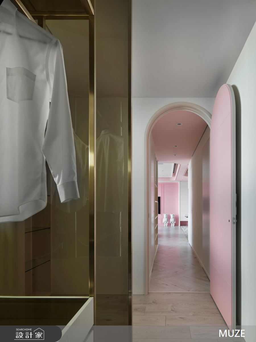 45坪新成屋(5年以下)＿北歐風更衣間案例圖片＿慕澤設計室內裝修股份有限公司＿慕澤_57_青埔捷寶之8