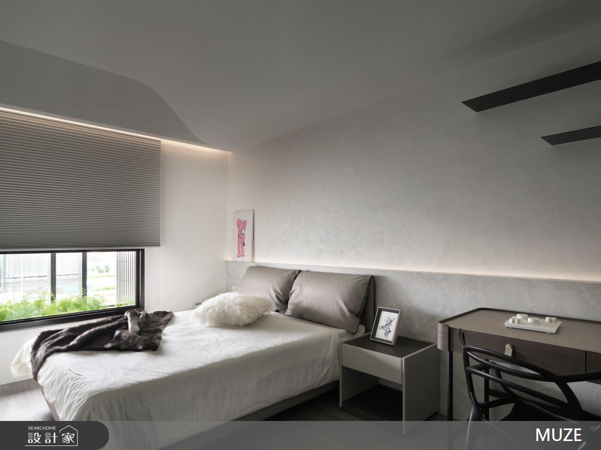 25坪新成屋(5年以下)＿現代風臥室案例圖片＿慕澤設計室內裝修股份有限公司＿慕澤_58_台中惠宇敦北之25
