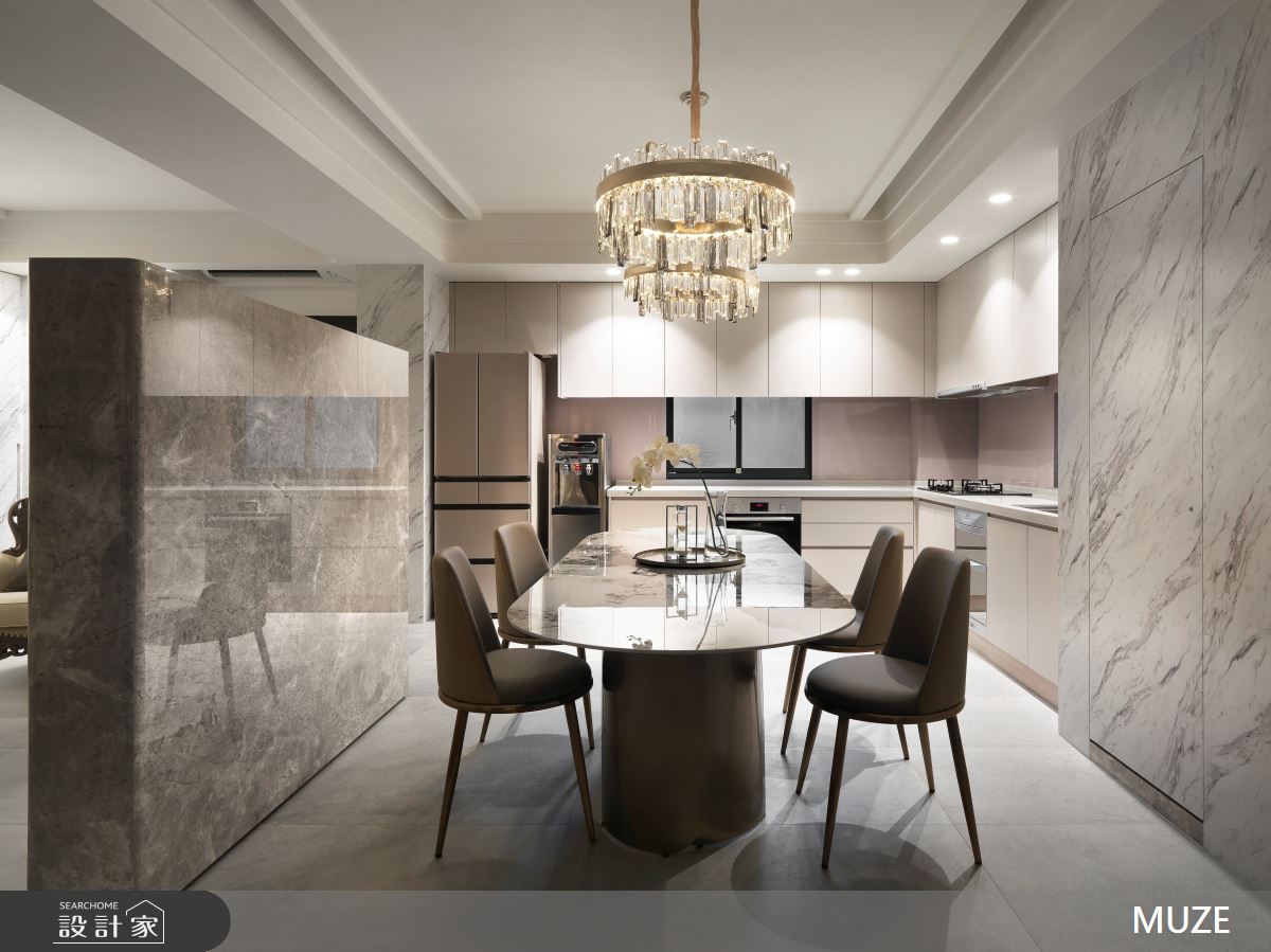 30坪中古屋(5~15年)＿新古典餐廳廚房案例圖片＿慕澤設計室內裝修股份有限公司＿慕澤_59_桃園藝文特區之14