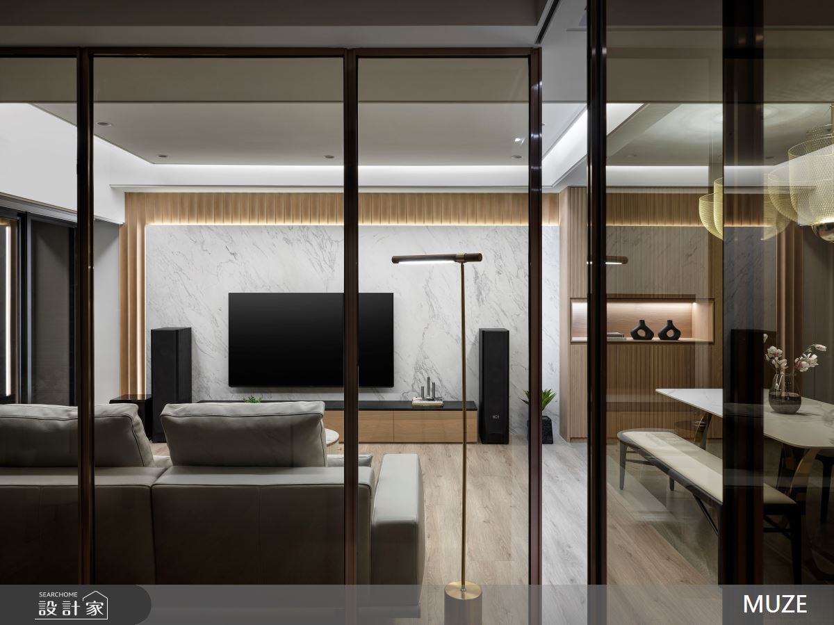 30坪新成屋(5年以下)＿現代風客廳案例圖片＿慕澤設計室內裝修股份有限公司＿慕澤_61_觀瀾之15