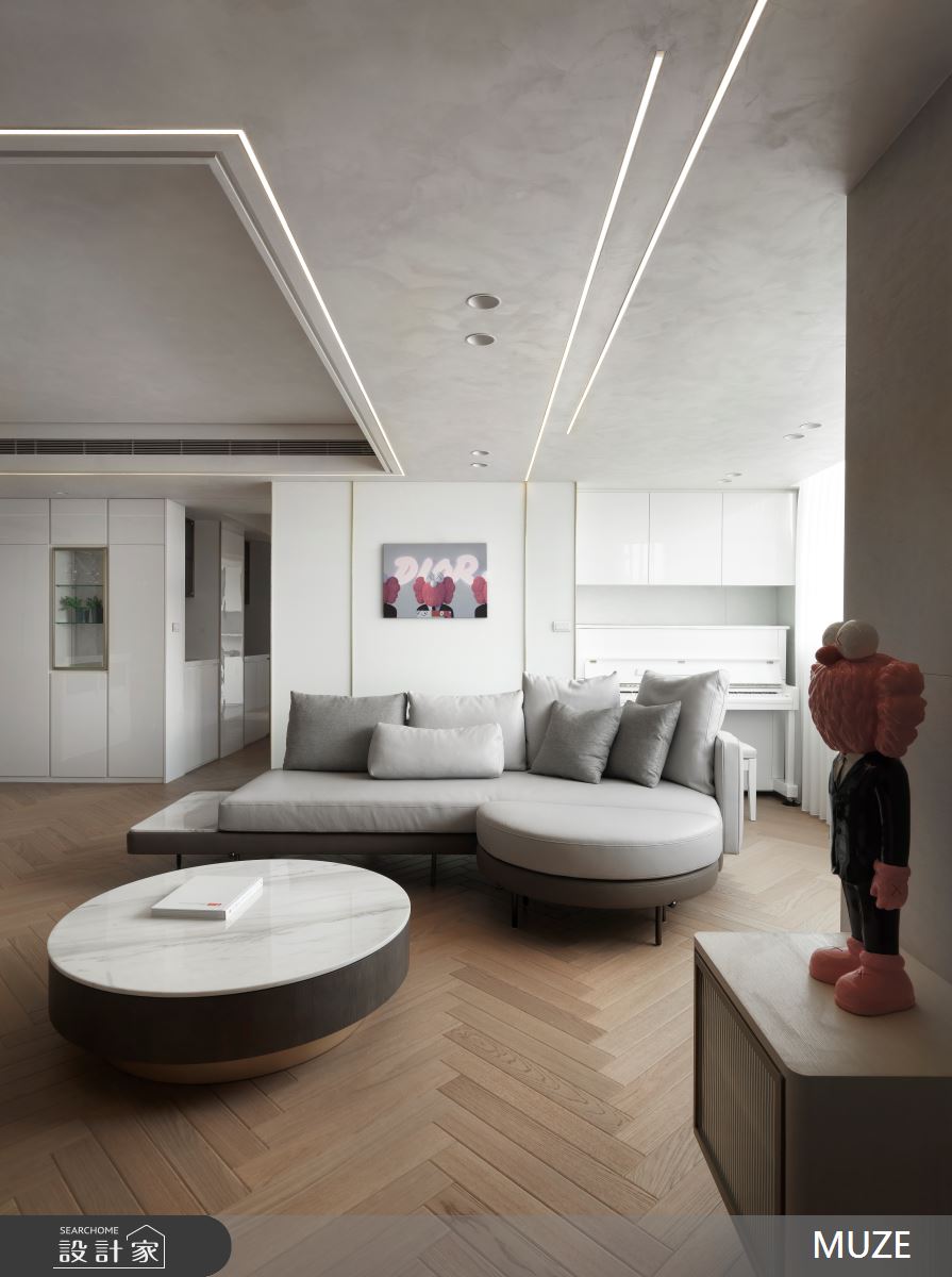 50坪中古屋(5~15年)＿現代風客廳案例圖片＿慕澤設計室內裝修股份有限公司＿慕澤_62_仁愛林園之9