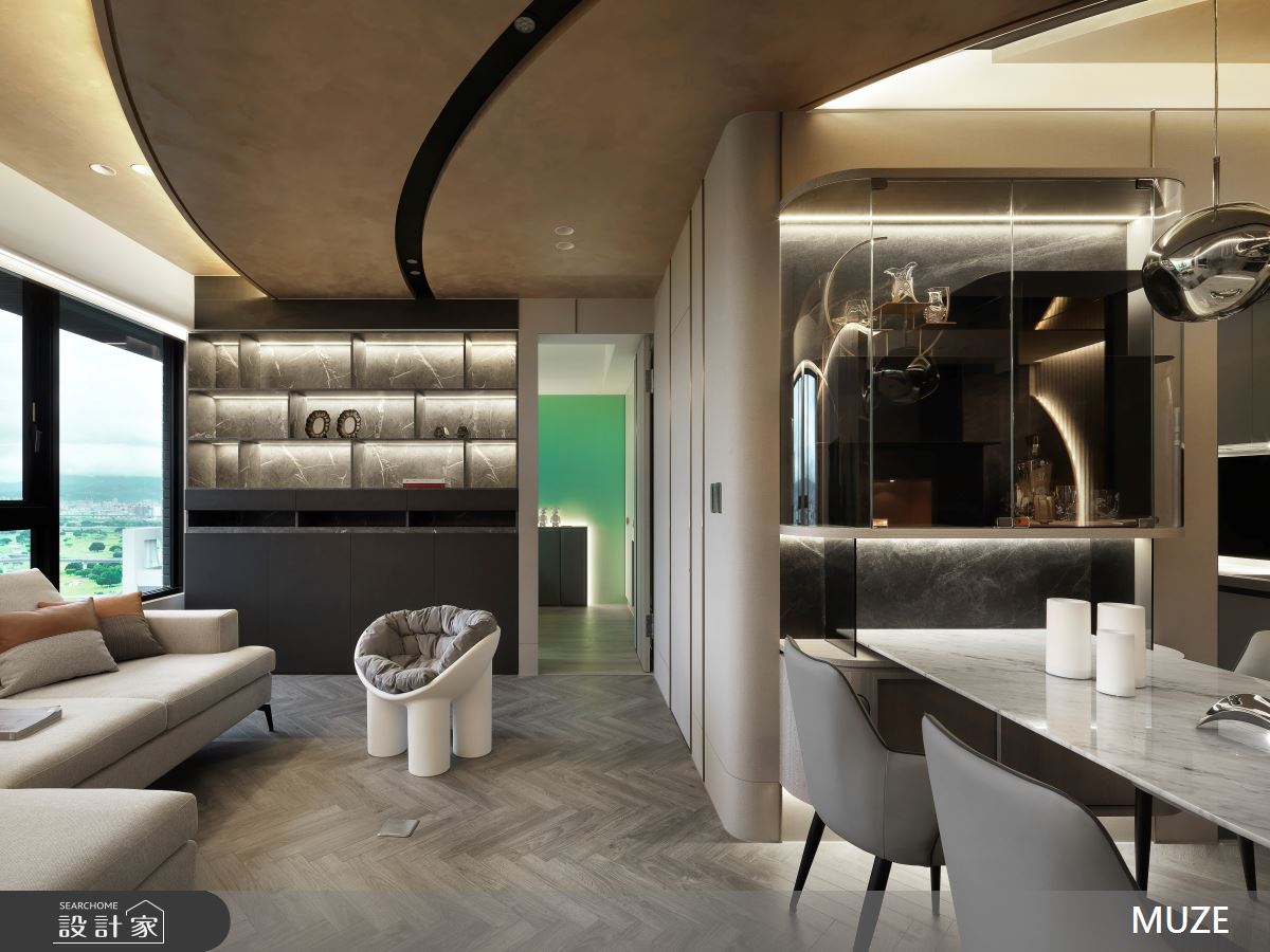 20坪新成屋(5年以下)＿混搭風客廳案例圖片＿慕澤設計室內裝修股份有限公司＿慕澤_63_左岸京站之5