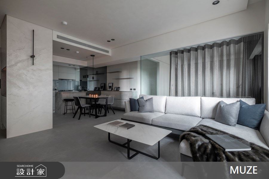 32坪老屋(16~30年)＿現代風客廳餐廳廚房案例圖片＿慕澤設計室內裝修股份有限公司＿慕澤_66_新店碧潭別館之5