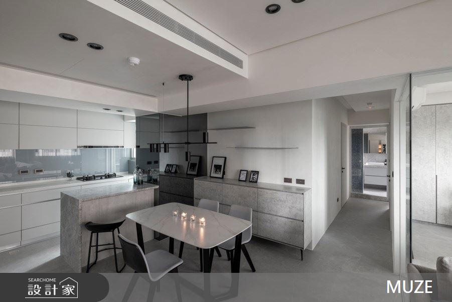 32坪老屋(16~30年)＿現代風餐廳廚房案例圖片＿慕澤設計室內裝修股份有限公司＿慕澤_66_新店碧潭別館之7