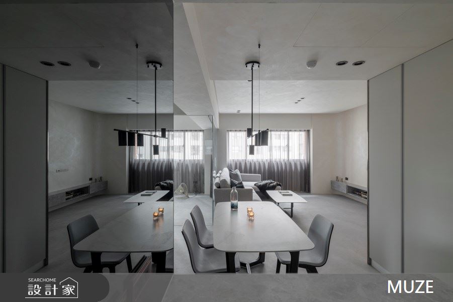 32坪老屋(16~30年)＿現代風客廳餐廳案例圖片＿慕澤設計室內裝修股份有限公司＿慕澤_66_新店碧潭別館之11