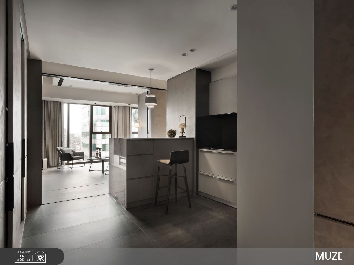 20坪新成屋(5年以下)＿現代風客廳餐廳廚房吧檯案例圖片＿慕澤設計室內裝修股份有限公司＿慕澤_67_琢豐之1