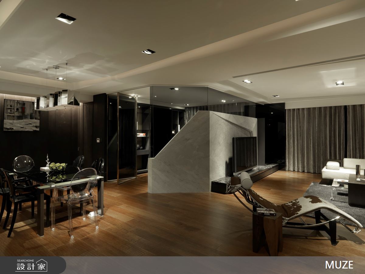 82坪中古屋(5~15年)＿飯店風客廳餐廳書房工作區案例圖片＿慕澤設計室內裝修股份有限公司＿慕澤_70之11