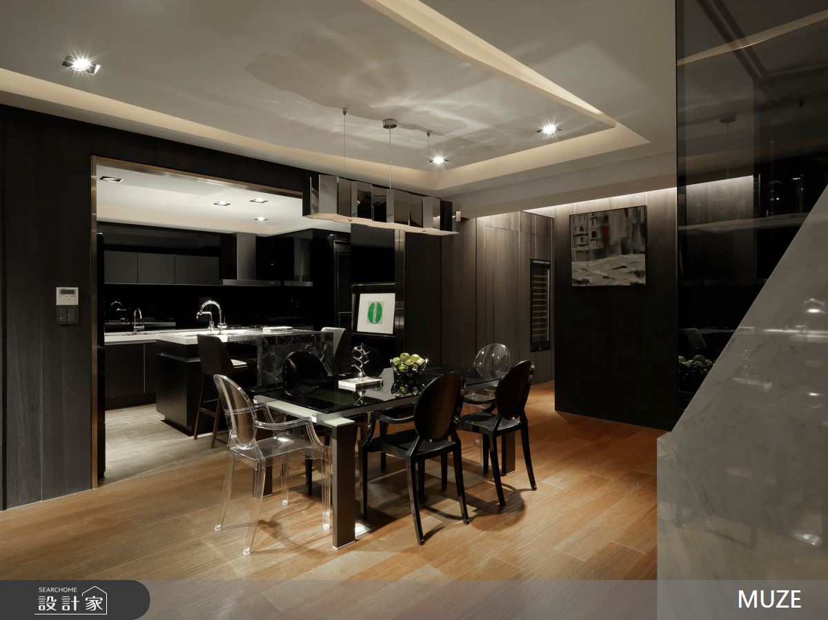82坪中古屋(5~15年)＿飯店風餐廳廚房中島案例圖片＿慕澤設計室內裝修股份有限公司＿慕澤_70之14