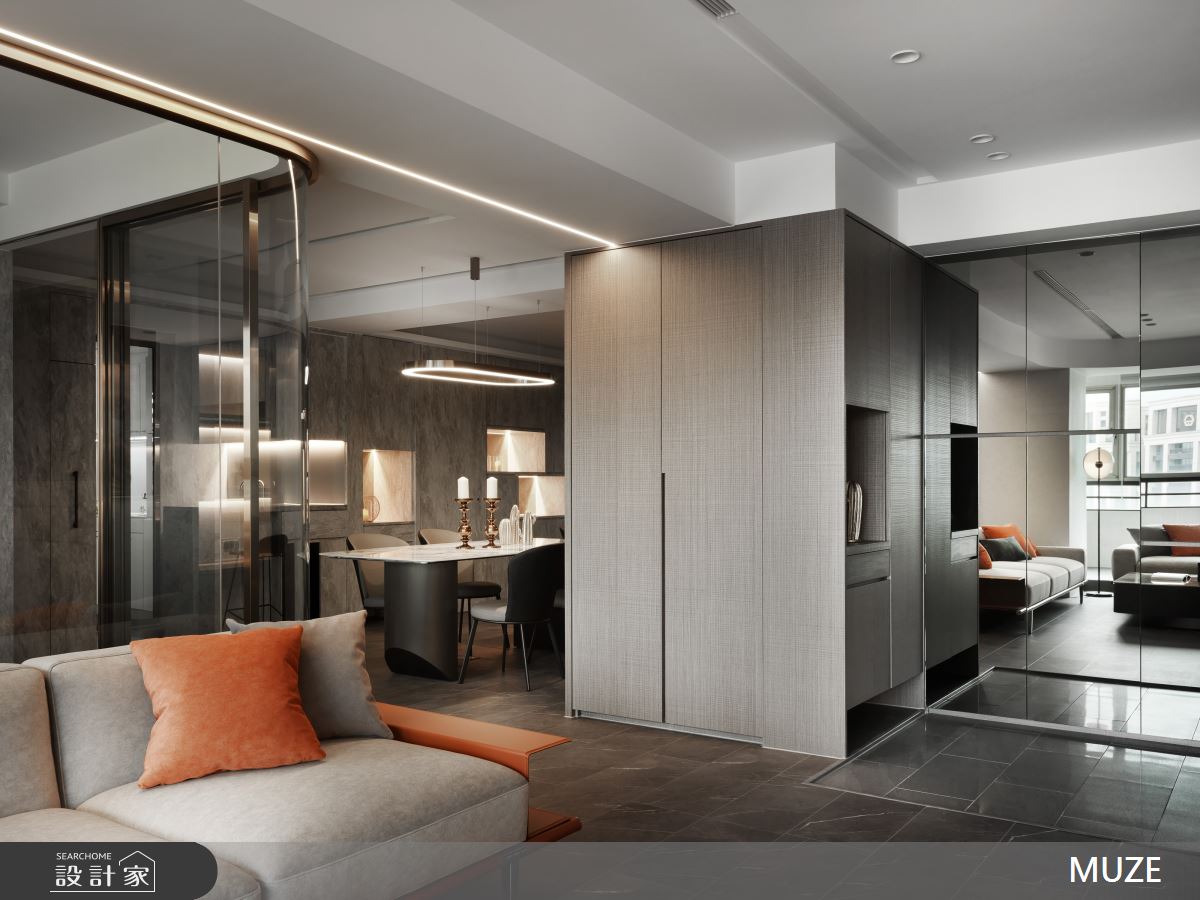 50坪老屋(16~30年)＿現代風玄關客廳餐廳案例圖片＿慕澤設計室內裝修股份有限公司＿慕澤設計_72_正隆麗池之8