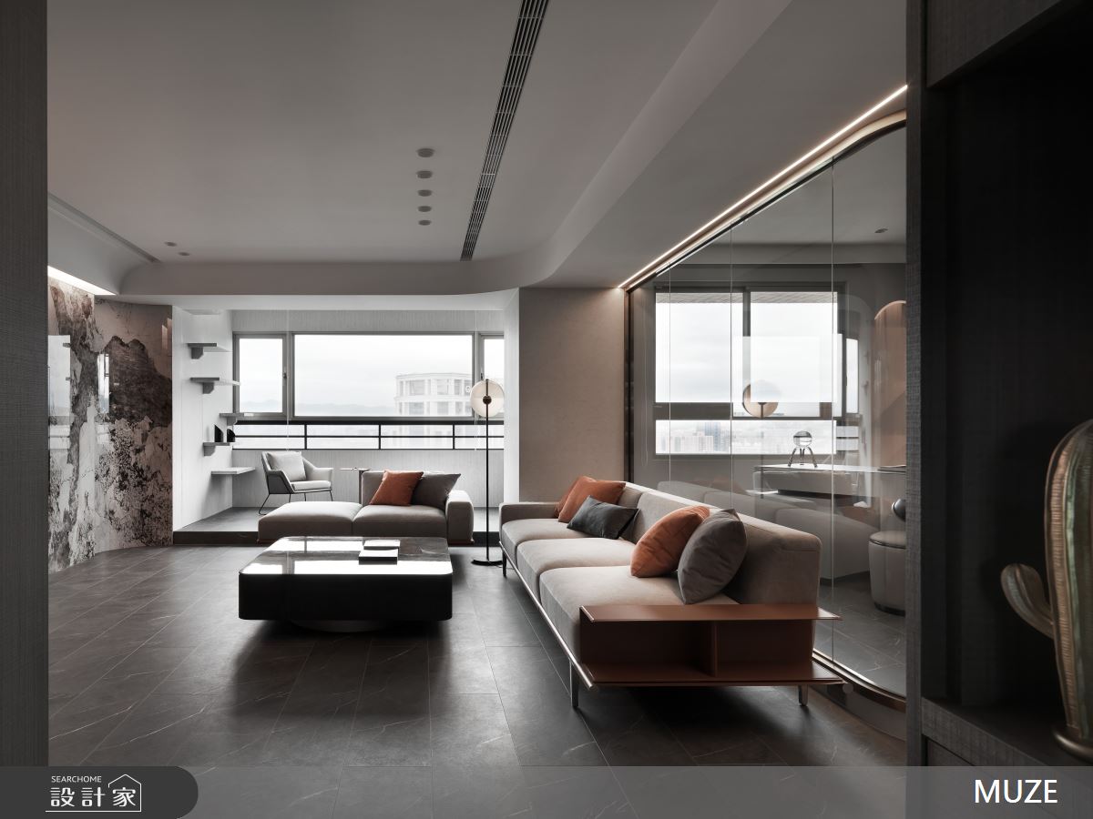 50坪老屋(16~30年)＿現代風客廳案例圖片＿慕澤設計室內裝修股份有限公司＿慕澤設計_72_正隆麗池之1