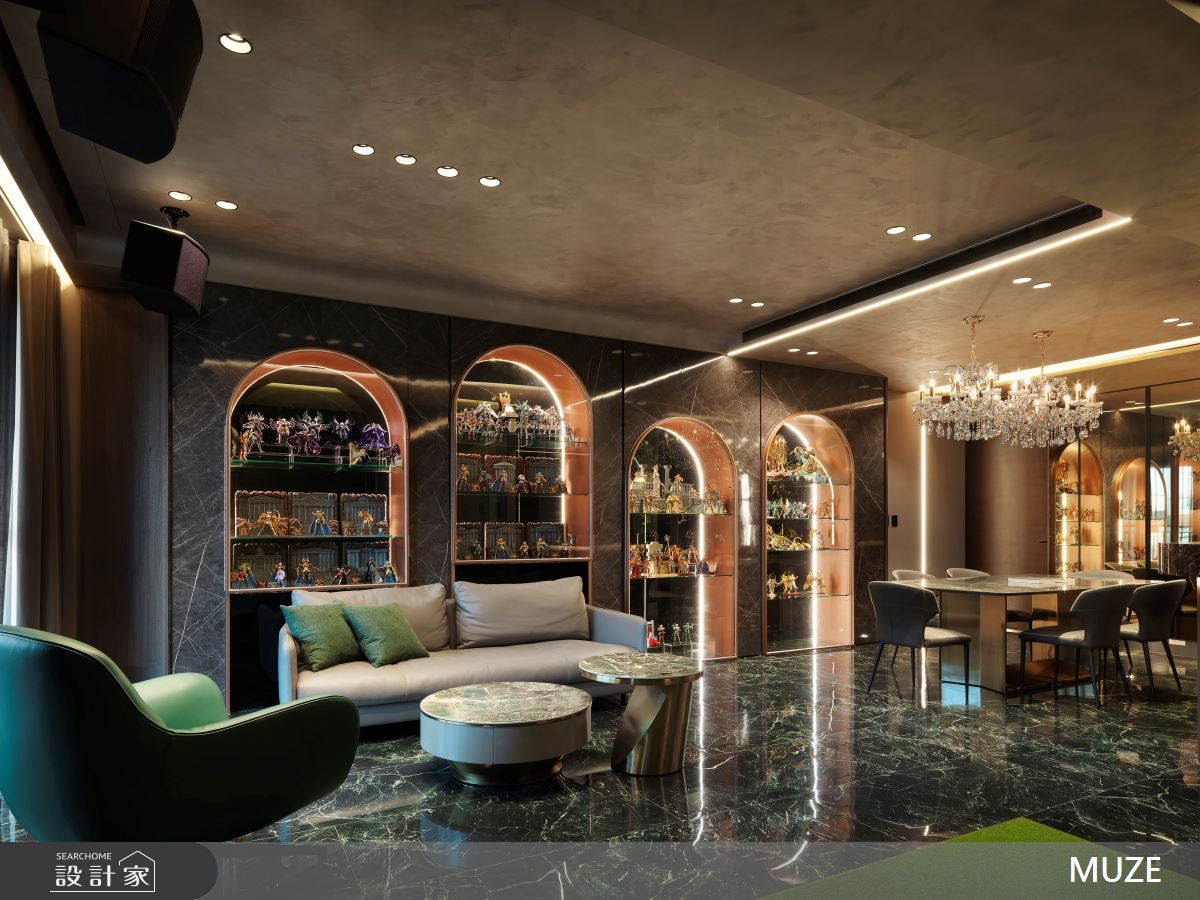 40坪新成屋(5年以下)＿現代輕奢風客廳餐廳案例圖片＿慕澤設計室內裝修股份有限公司＿慕澤設計_75_久泰皇品之1