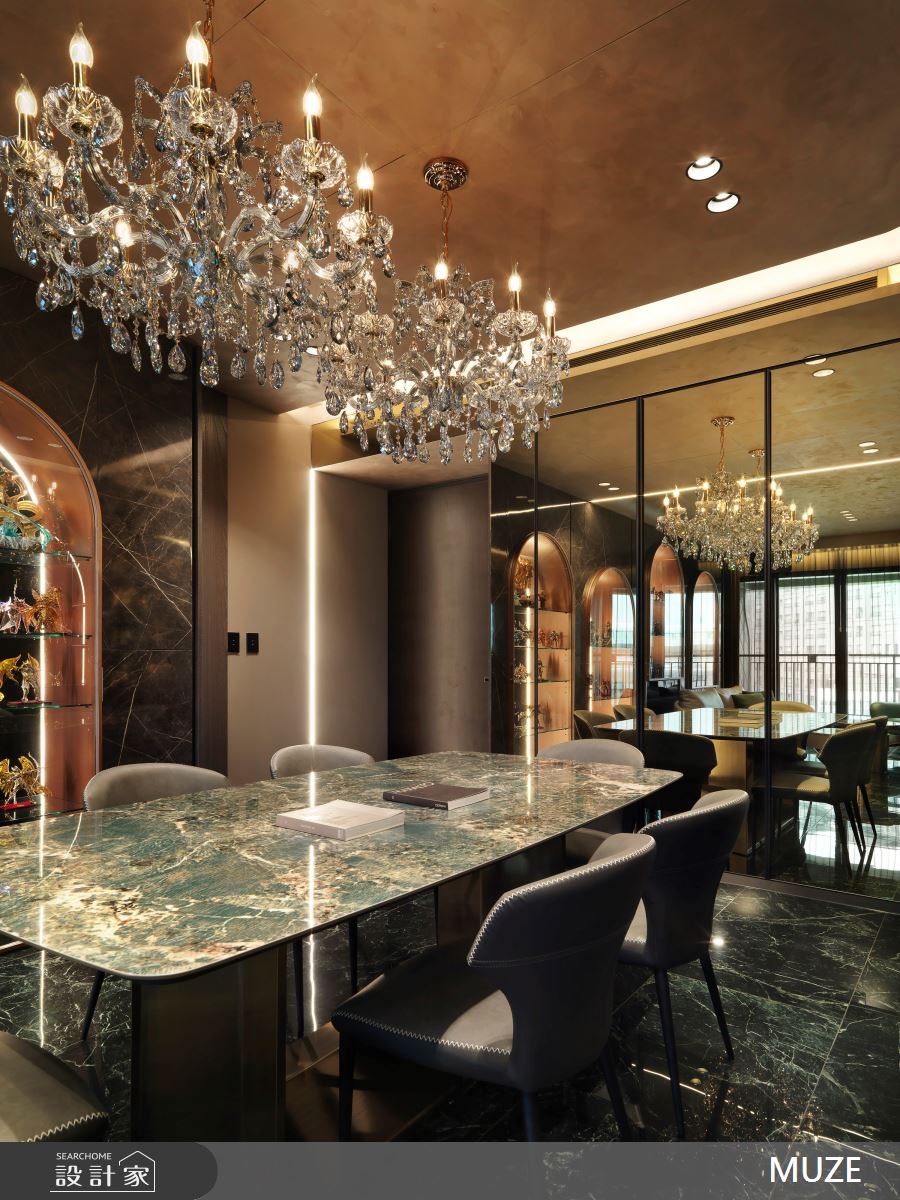 40坪新成屋(5年以下)＿現代輕奢風餐廳案例圖片＿慕澤設計室內裝修股份有限公司＿慕澤設計_75_久泰皇品之3