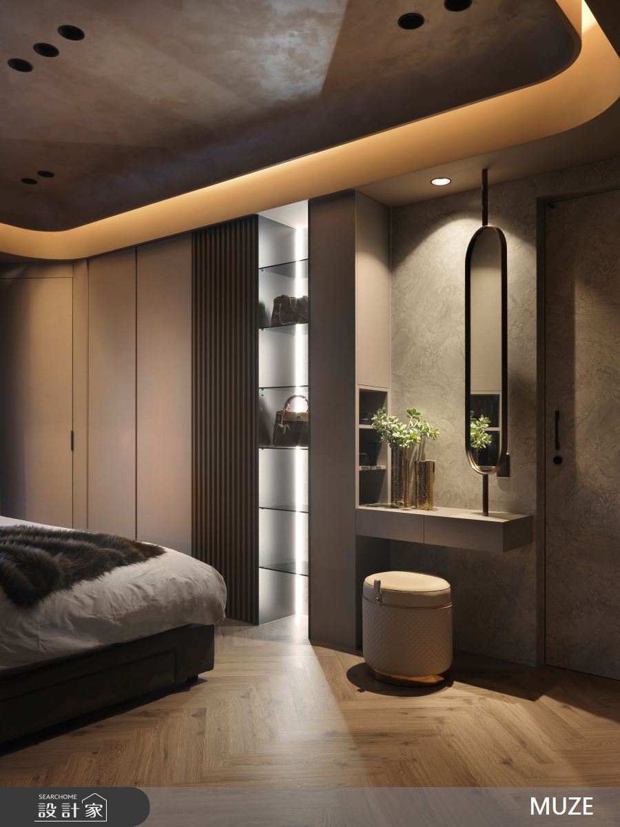 40坪新成屋(5年以下)＿現代輕奢風臥室案例圖片＿慕澤設計室內裝修股份有限公司＿慕澤設計_75_久泰皇品之11