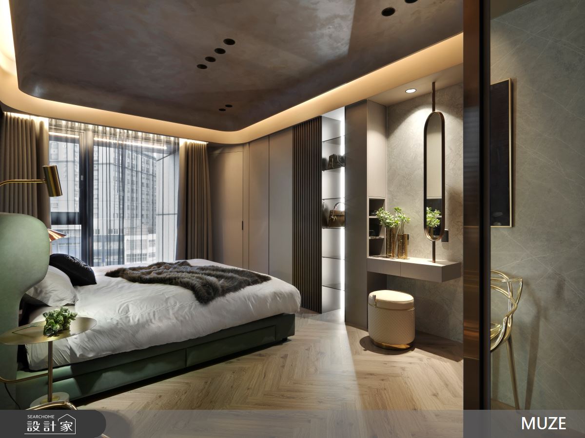 40坪新成屋(5年以下)＿現代輕奢風臥室案例圖片＿慕澤設計室內裝修股份有限公司＿慕澤設計_75_久泰皇品之12
