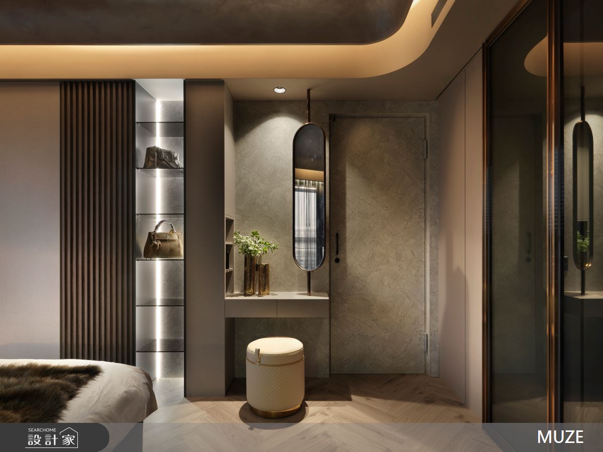 40坪新成屋(5年以下)＿現代輕奢風臥室案例圖片＿慕澤設計室內裝修股份有限公司＿慕澤設計_75_久泰皇品之13