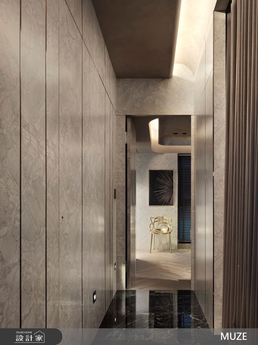 40坪新成屋(5年以下)＿現代輕奢風走廊案例圖片＿慕澤設計室內裝修股份有限公司＿慕澤設計_75_久泰皇品之15