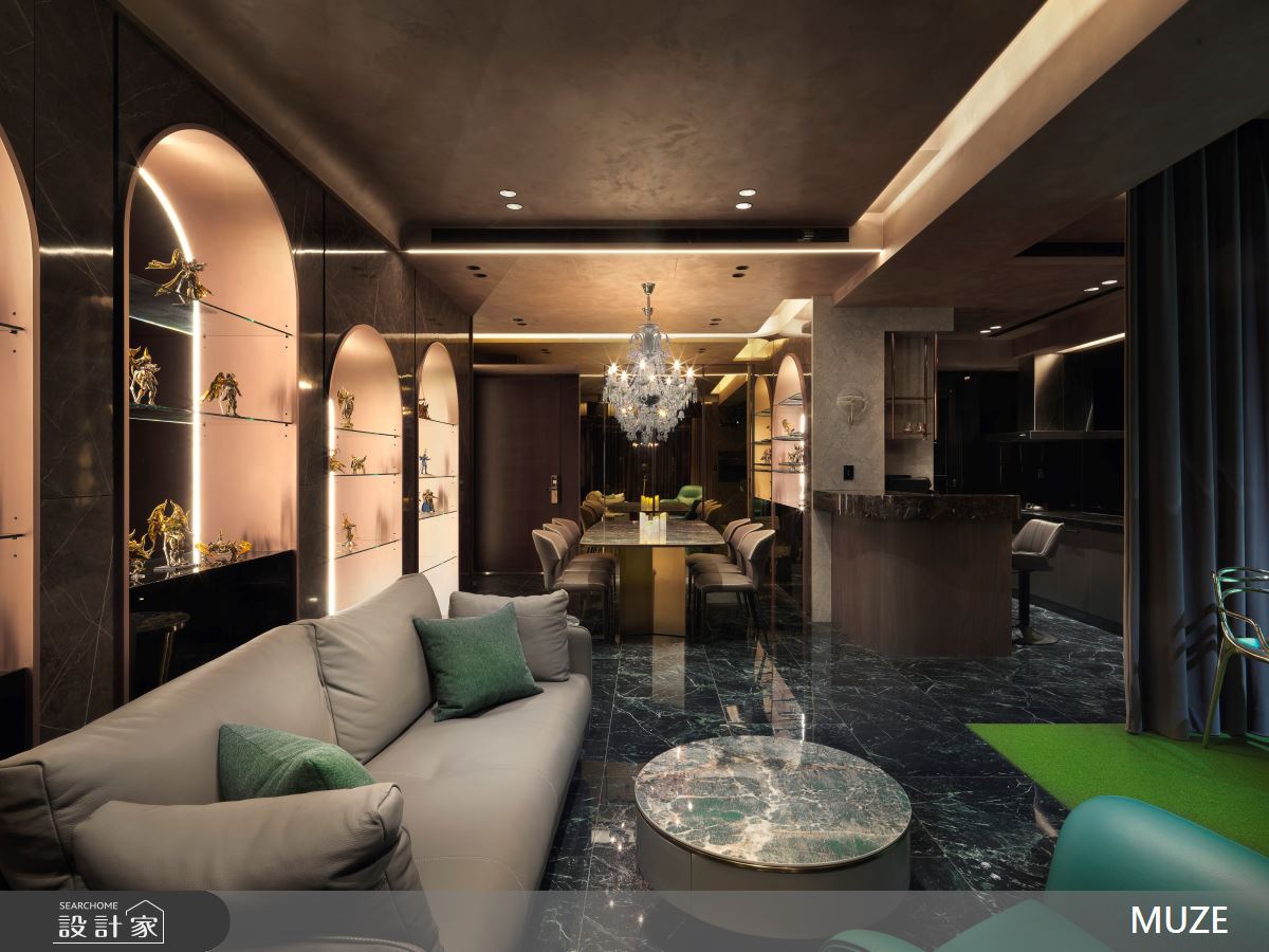 40坪新成屋(5年以下)＿現代輕奢風客廳餐廳案例圖片＿慕澤設計室內裝修股份有限公司＿慕澤設計_75_久泰皇品之20
