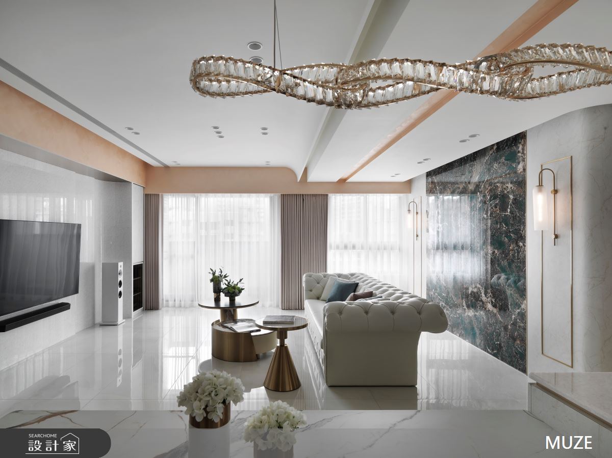 40坪新成屋(5年以下)＿現代輕奢風客廳案例圖片＿慕澤設計室內裝修股份有限公司＿慕澤設計_76_國泰上城之12