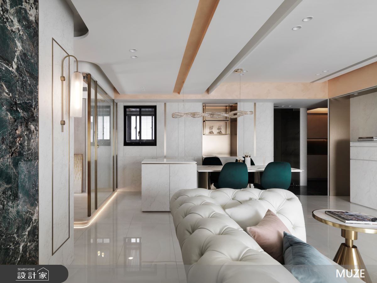 40坪新成屋(5年以下)＿現代輕奢風客廳餐廳案例圖片＿慕澤設計室內裝修股份有限公司＿慕澤設計_76_國泰上城之10