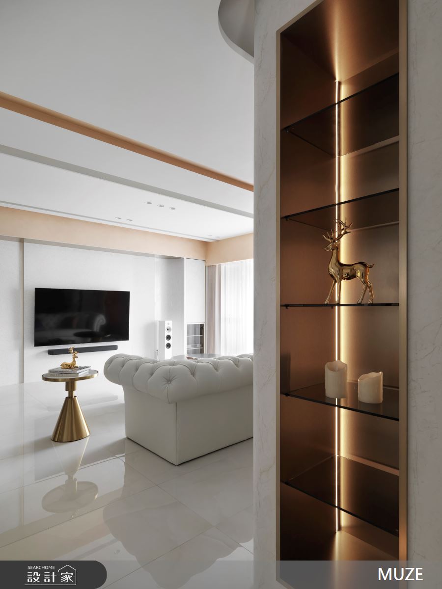 40坪新成屋(5年以下)＿現代輕奢風客廳案例圖片＿慕澤設計室內裝修股份有限公司＿慕澤設計_76_國泰上城之15