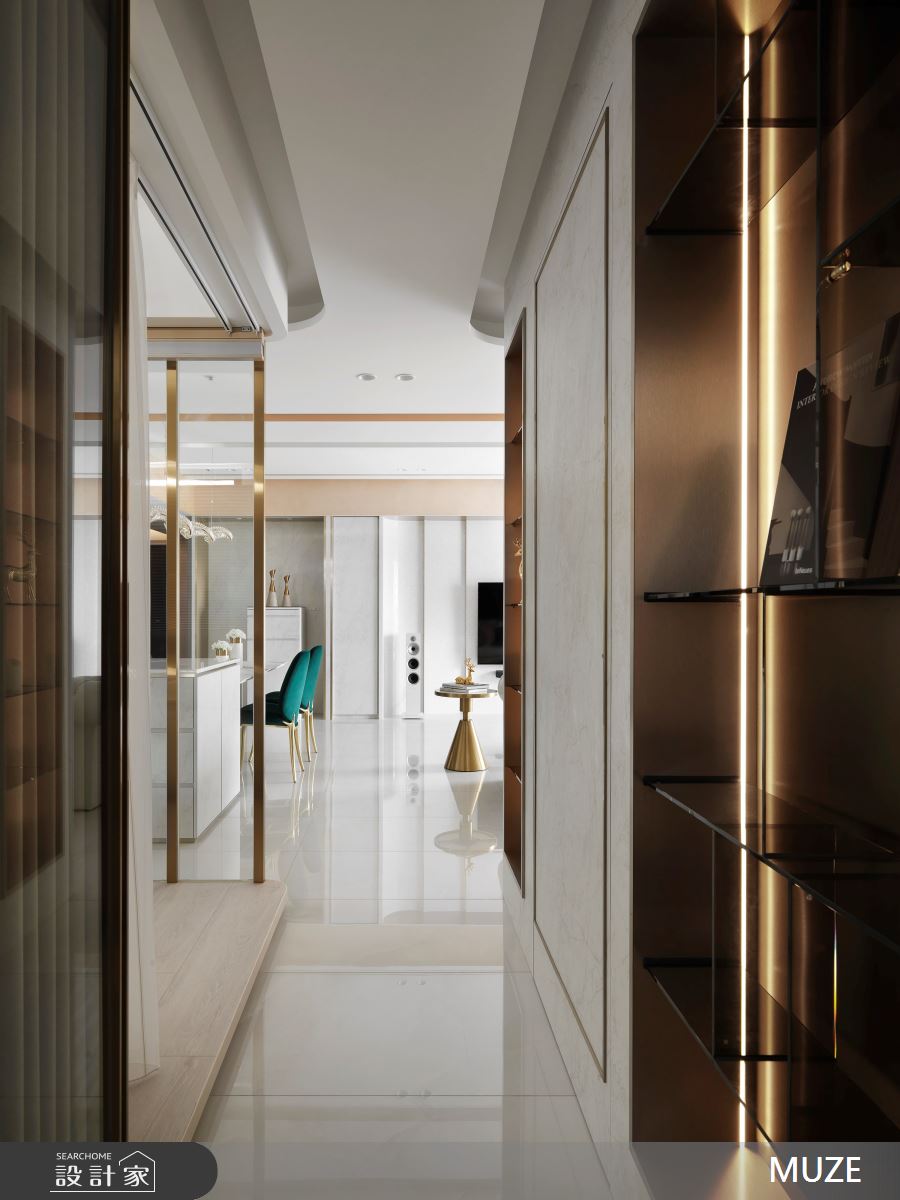 40坪新成屋(5年以下)＿現代輕奢風走廊案例圖片＿慕澤設計室內裝修股份有限公司＿慕澤設計_76_國泰上城之16