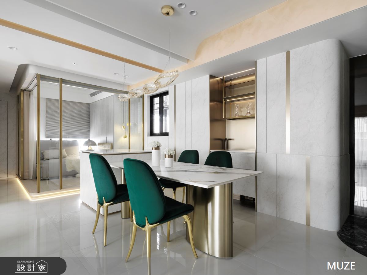 40坪新成屋(5年以下)＿現代輕奢風餐廳多功能室案例圖片＿慕澤設計室內裝修股份有限公司＿慕澤設計_76_國泰上城之7
