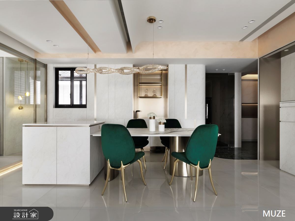 40坪新成屋(5年以下)＿現代輕奢風餐廳案例圖片＿慕澤設計室內裝修股份有限公司＿慕澤設計_76_國泰上城之8