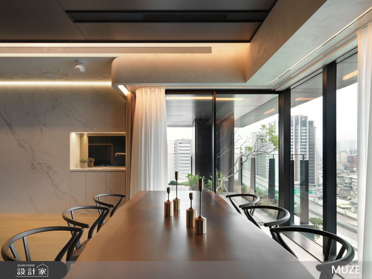 60坪新成屋(5年以下)＿飯店風餐廳案例圖片＿慕澤設計室內裝修股份有限公司＿慕澤設計_77_潤泰敦峰之7