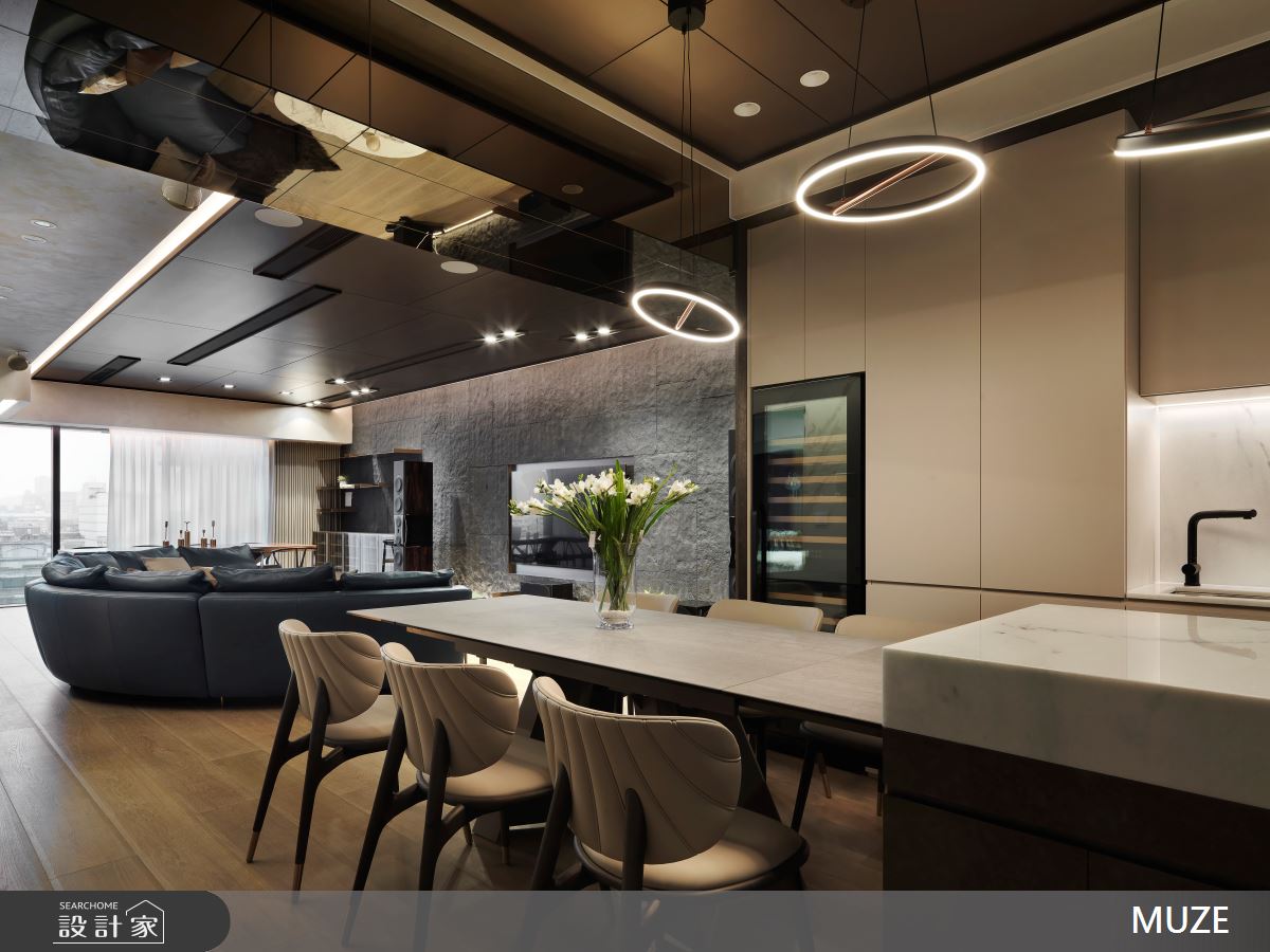 60坪新成屋(5年以下)＿飯店風客廳餐廳案例圖片＿慕澤設計室內裝修股份有限公司＿慕澤設計_77_潤泰敦峰之10