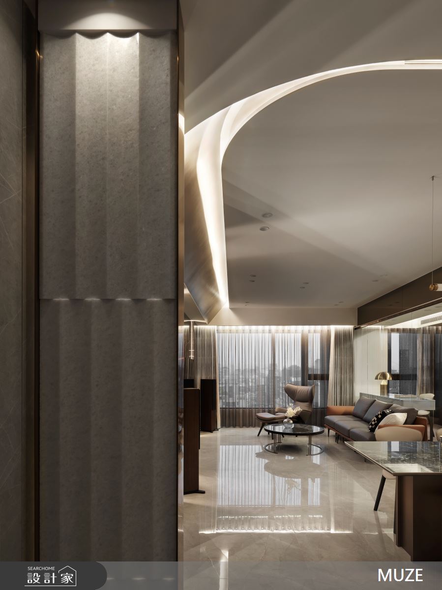 40坪毛胚屋＿現代風玄關客廳案例圖片＿慕澤設計室內裝修股份有限公司＿慕澤設計_78_宏盛帝璽之3