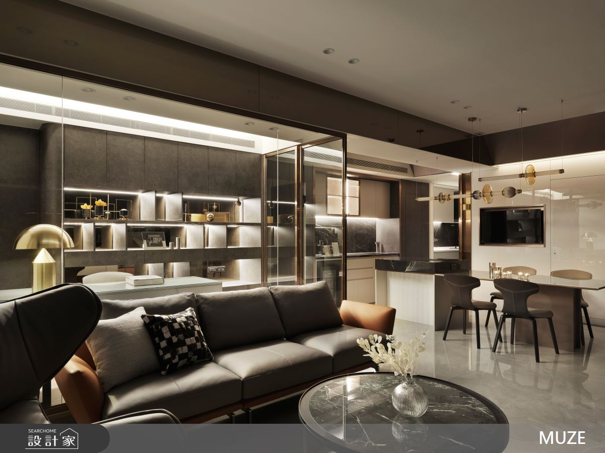 40坪毛胚屋＿現代風客廳餐廳中島案例圖片＿慕澤設計室內裝修股份有限公司＿慕澤設計_78_宏盛帝璽之9
