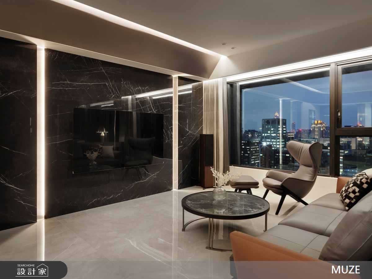 40坪毛胚屋＿現代風客廳案例圖片＿慕澤設計室內裝修股份有限公司＿慕澤設計_78_宏盛帝璽之20