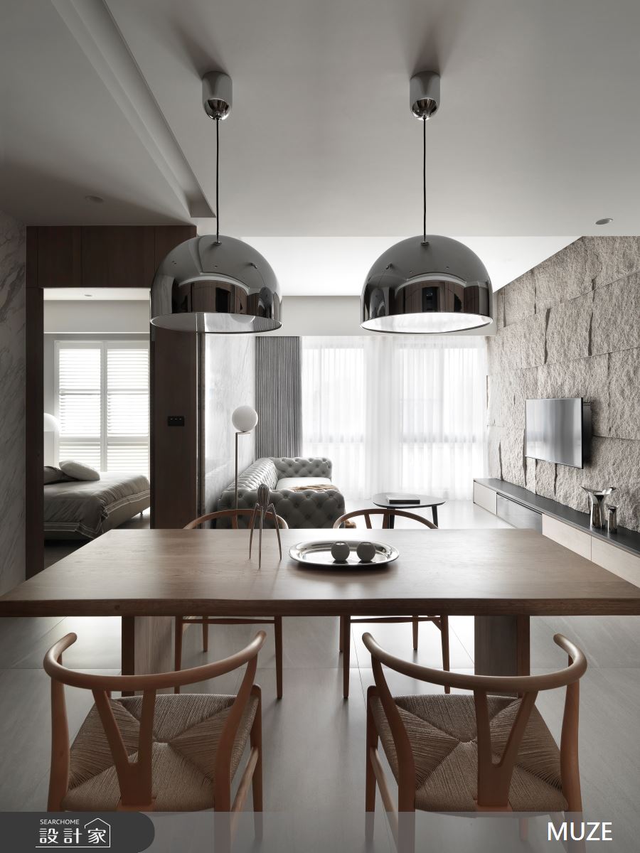 30坪新成屋(5年以下)＿現代風客廳餐廳臥室案例圖片＿慕澤設計室內裝修股份有限公司＿慕澤設計_80_昇陽麗晶之1