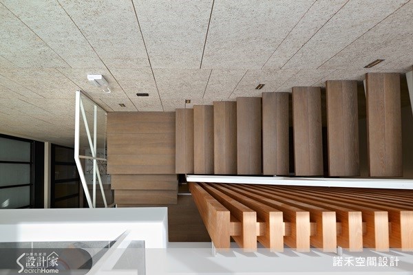 95坪新成屋(5年以下)＿簡約風樓梯案例圖片＿諾禾空間設計 上碩室內裝修＿諾禾_01.侘寂居之11