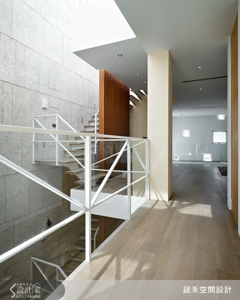 95坪新成屋(5年以下)＿簡約風樓梯案例圖片＿諾禾空間設計 上碩室內裝修＿諾禾_01.侘寂居之8