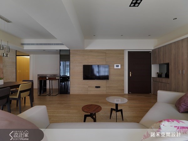 40坪新成屋(5年以下)＿休閒風玄關客廳餐廳案例圖片＿諾禾空間設計 上碩室內裝修＿諾禾_04.桃園邢宅之3