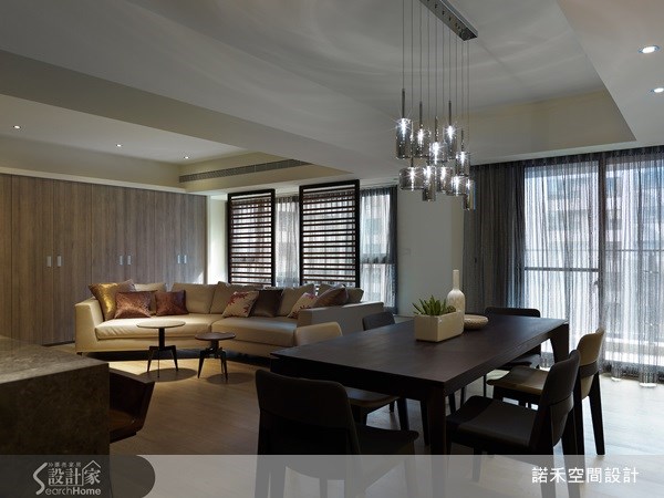 40坪新成屋(5年以下)＿休閒風客廳餐廳案例圖片＿諾禾空間設計 上碩室內裝修＿諾禾_04.桃園邢宅之5