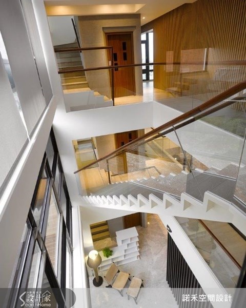 100坪新成屋(5年以下)＿現代風樓梯案例圖片＿諾禾空間設計 上碩室內裝修＿諾禾_08.Stairway To Heaven之10