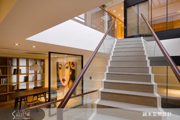 100坪新成屋(5年以下)＿現代風樓梯案例圖片＿諾禾空間設計 上碩室內裝修＿諾禾_08.Stairway To Heaven之11