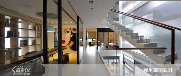 100坪新成屋(5年以下)＿現代風樓梯案例圖片＿諾禾空間設計 上碩室內裝修＿諾禾_08.Stairway To Heaven之15