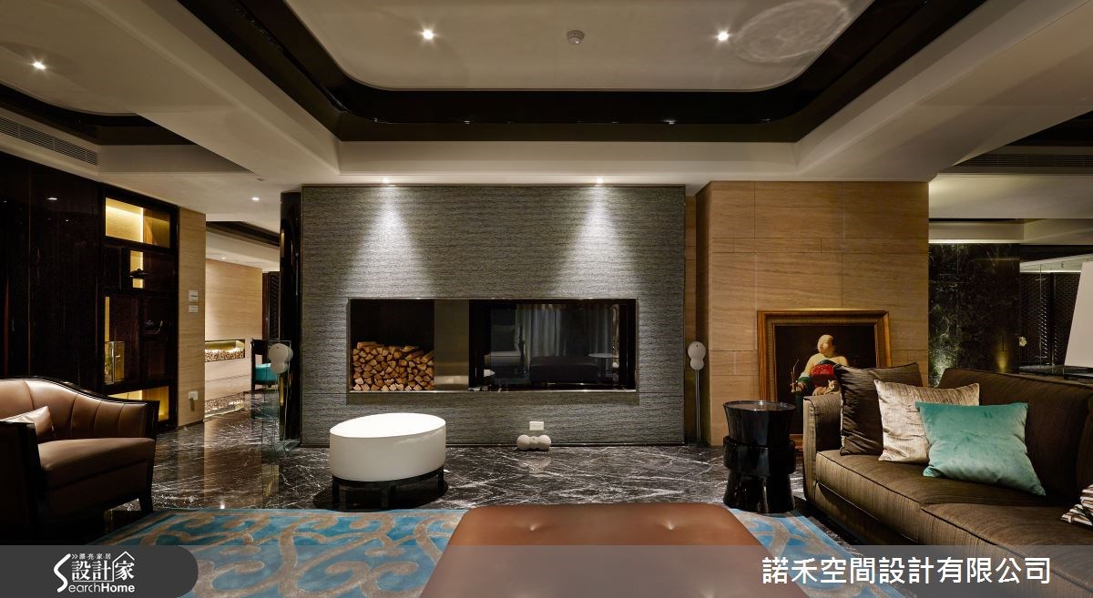 250坪新成屋(5年以下)＿新中式風客廳案例圖片＿諾禾空間設計 上碩室內裝修＿諾禾_11.桃園劉宅【遊園塑景】之10