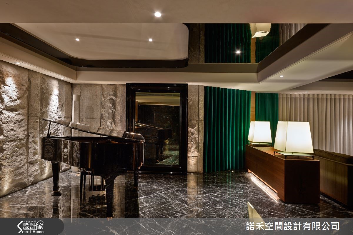 250坪新成屋(5年以下)＿新中式風工作區案例圖片＿諾禾空間設計 上碩室內裝修＿諾禾_11.桃園劉宅【遊園塑景】之11