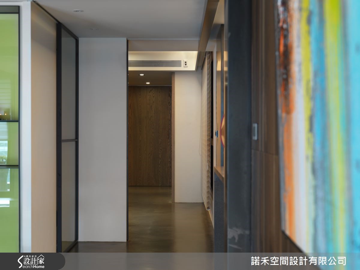 51坪新成屋(5年以下)＿現代風走廊案例圖片＿諾禾空間設計 上碩室內裝修＿諾禾_12.新北黃宅之12