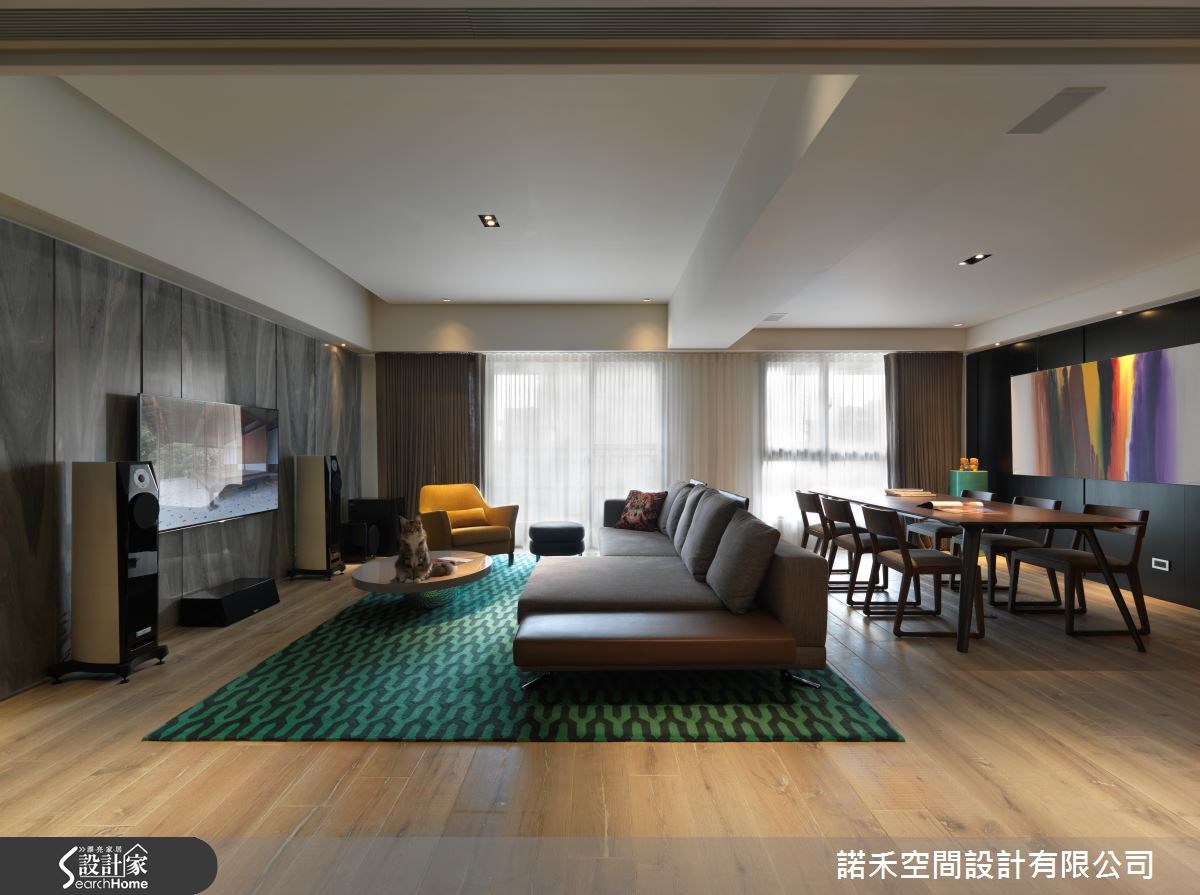 88坪新成屋(5年以下)＿現代風客廳案例圖片＿諾禾空間設計 上碩室內裝修＿諾禾_13.台北李宅之1