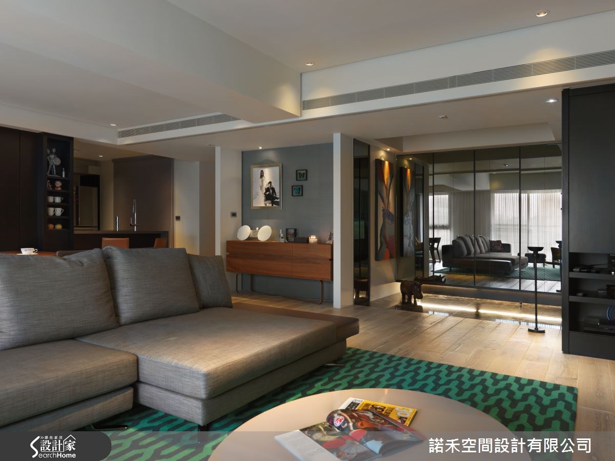 88坪新成屋(5年以下)＿現代風客廳案例圖片＿諾禾空間設計 上碩室內裝修＿諾禾_13.台北李宅之4