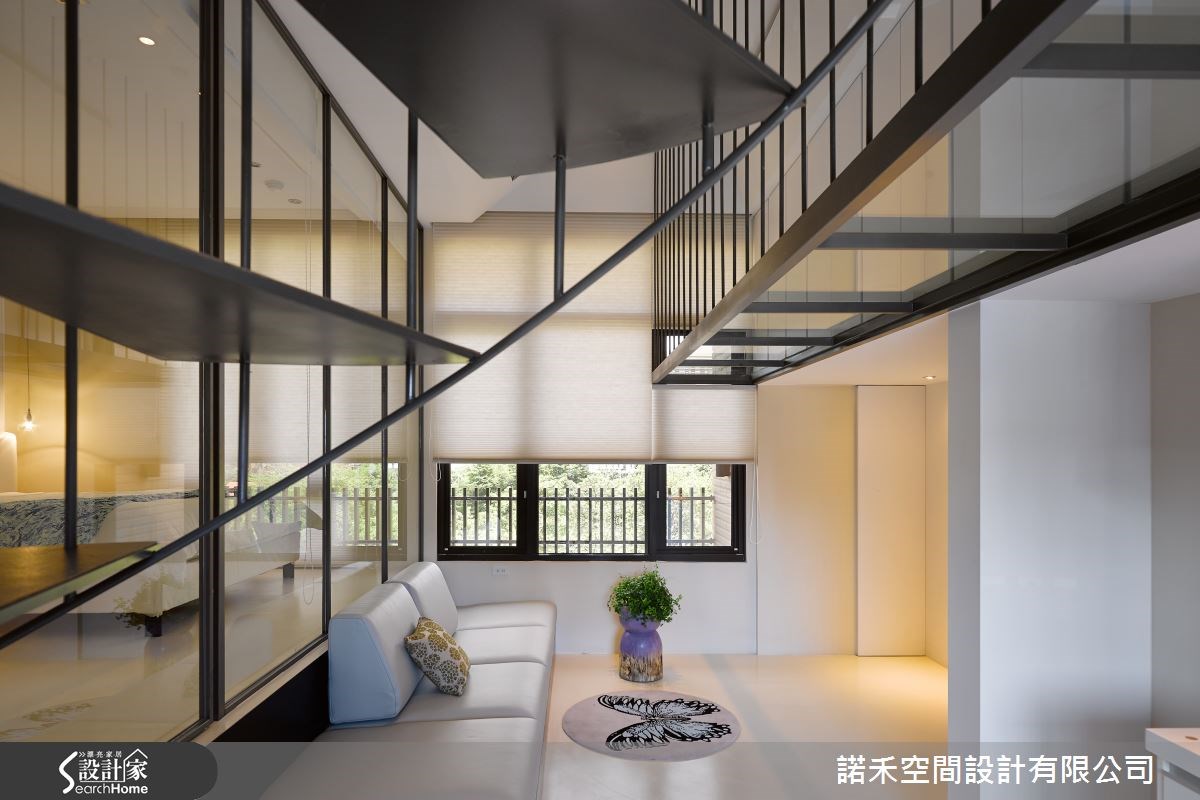 12坪新成屋(5年以下)＿現代風樓梯案例圖片＿諾禾空間設計 上碩室內裝修＿諾禾_15.台北許宅之10