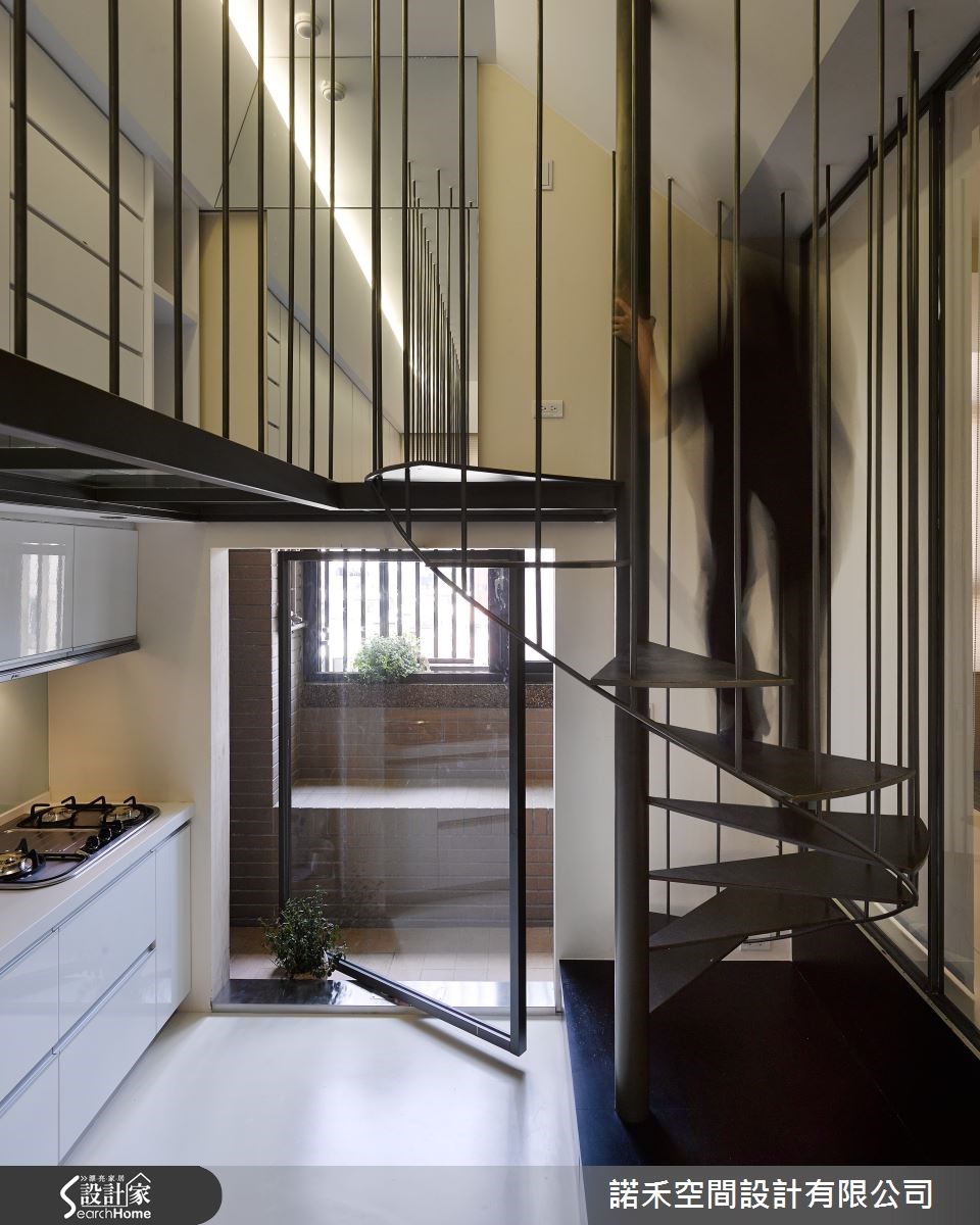 12坪新成屋(5年以下)＿現代風樓梯案例圖片＿諾禾空間設計 上碩室內裝修＿諾禾_15.台北許宅之13