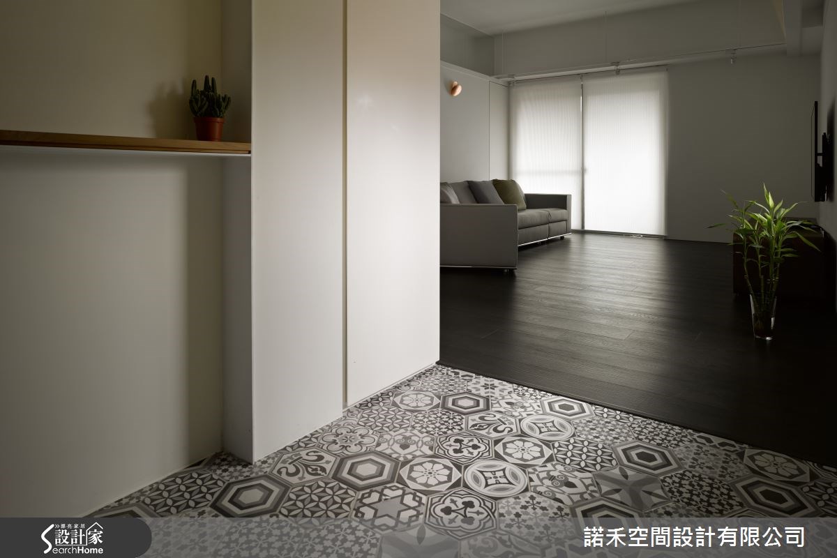 35坪老屋(16~30年)＿工業風玄關案例圖片＿諾禾空間設計 上碩室內裝修＿諾禾_14.台北張宅之1